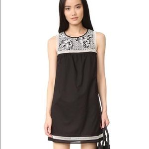 Authentic Tory Burch Bay Embroidery Dress with Beautiful Hem Stitching Size XS